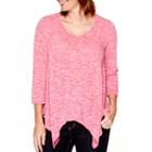 St. John's Bay 3/4-sleeve Asymmetrical Shirt - Petite