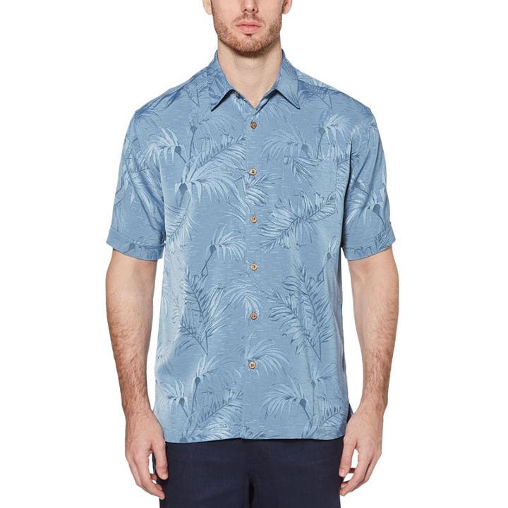Cubavera Short Sleeve Jacquard Shirt