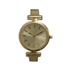 Olivia Pratt Womens Gold Tone Strap Watch-15143gold