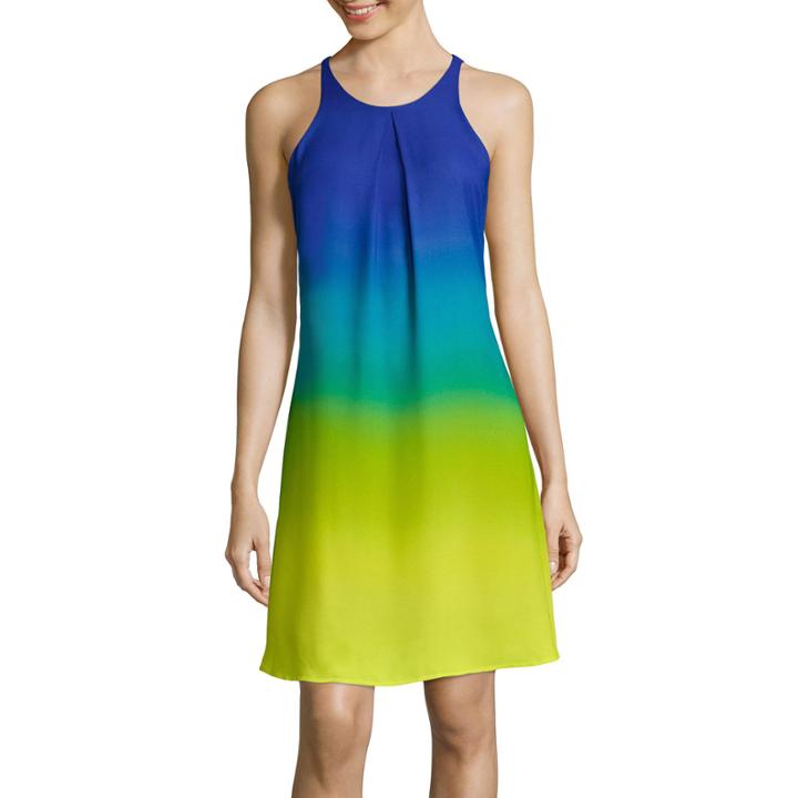 Worthington Sleeveless Pleat-neck Dress