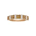 Limited Quantities 3/4 Ct. T.w. White And Color-enhanced Yellow Diamond Ring