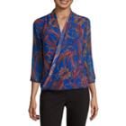 Liz Claiborne 3/4-sleeve Wrap Top - Tall