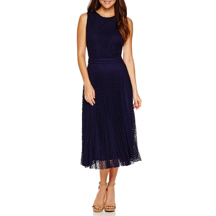 Melrose Sleeveless Lace Fit & Flare Dress