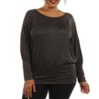 24/7 Comfort Apparel Day Into Evening Tunic Top Plus