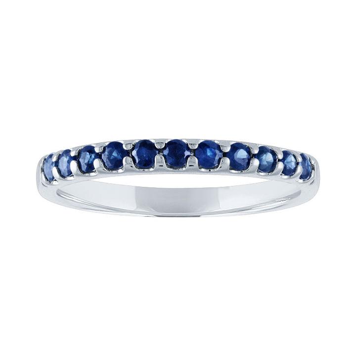 Modern Bride Gemstone Womens Genuine Sapphire Blue Engagement Ring