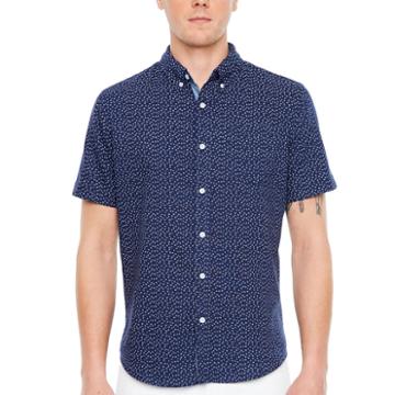 Jmco Short Sleeve Floral Button-front Shirt