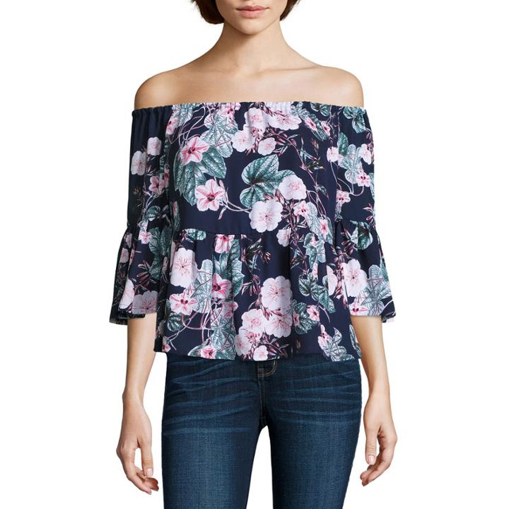 A.n.a Off The Shoulder Peplum Blouse