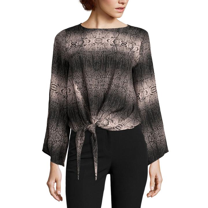 Worthington Tie Front Top