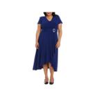 R & M Richards Jersey Fit & Flare Dress-plus