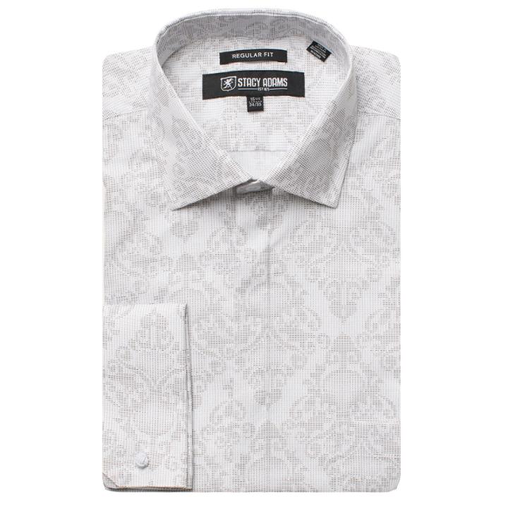 Stacy Adams Long Sleeve Woven Floral Shirt