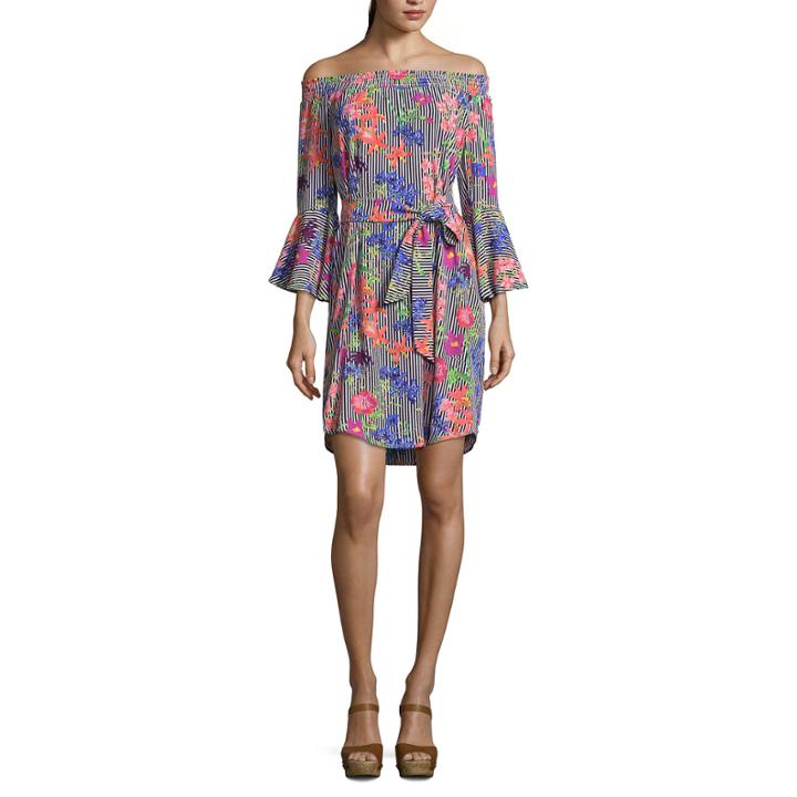 Spense 3/4 Sleeve Peasant Dress