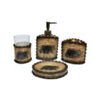 Hiend Accents Rustic Bear 4-pc. Bath Accessory Set