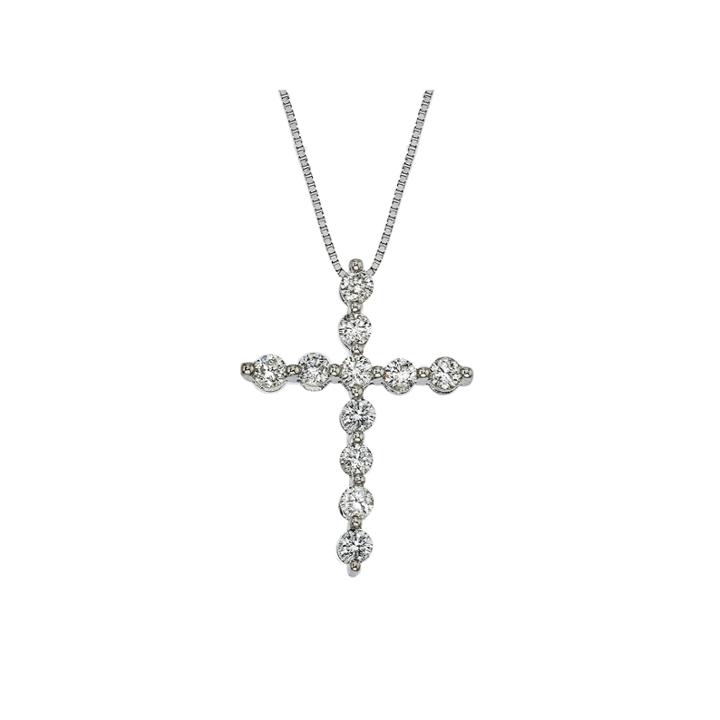 Womens 1/2 Ct. T.w. White Diamond 14k Gold Pendant Necklace