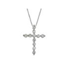 Womens 1/2 Ct. T.w. White Diamond 14k Gold Pendant Necklace