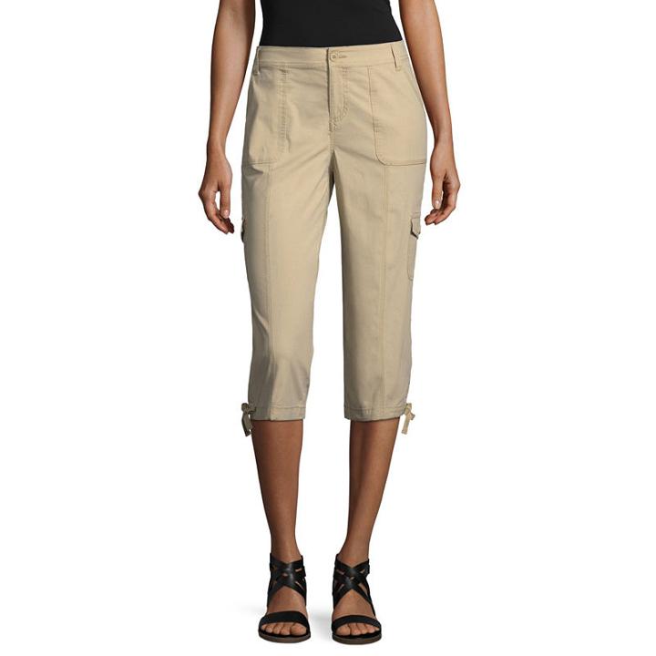 St. John's Bay Classic Straight Leg Capris-petites