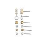 Mixit&trade; 6-pr. Two-tone Basic Earring Set