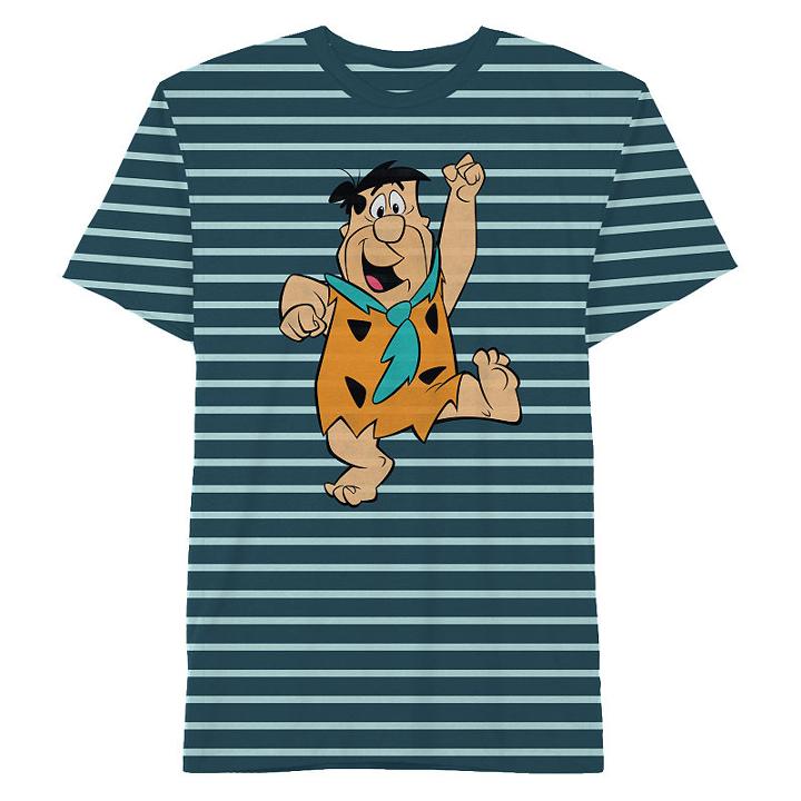 Flinstones Striped Graphic Tee