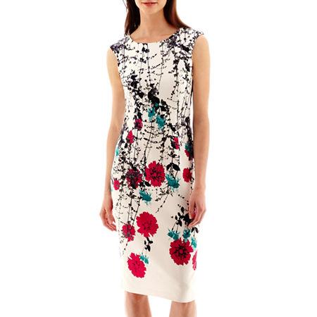 J. Taylor Sleeveless Sheath Dress