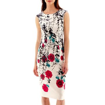J. Taylor Sleeveless Sheath Dress