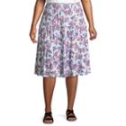 St. John's Bay Midi Tiered Skirt - Plus