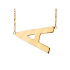 Personalized Gold-filled Sideways Initial Necklace