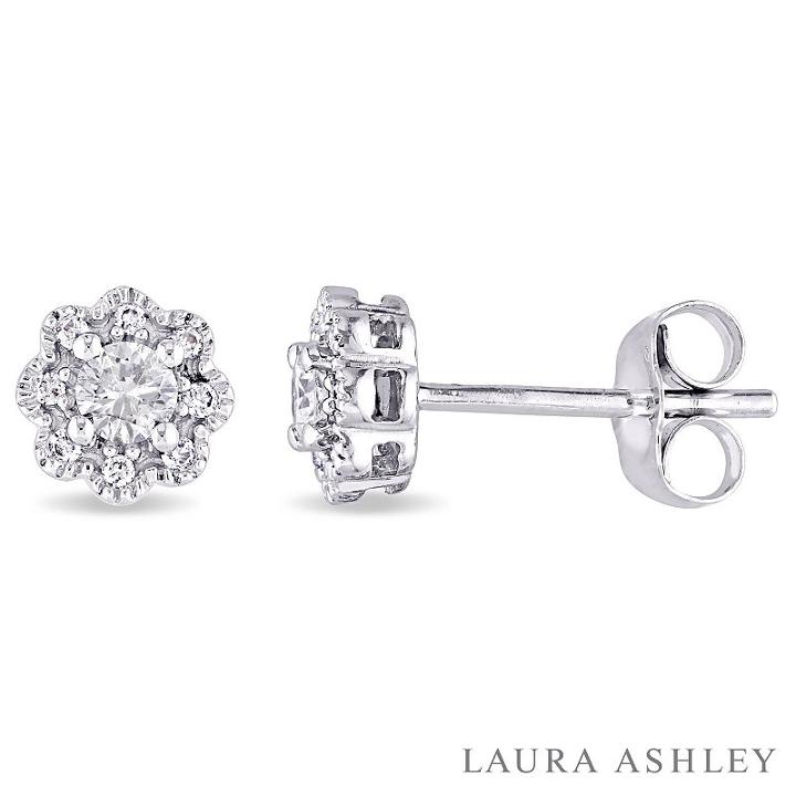 1/4 Ct. T.w. Genuine White Diamond 6mm Stud Earrings