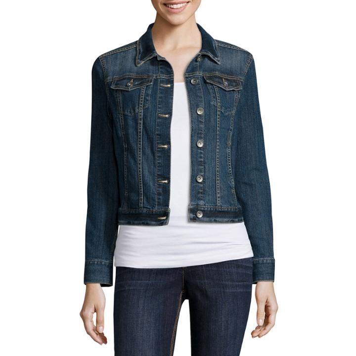 Liz Claiborne Denim Jacket - Tall