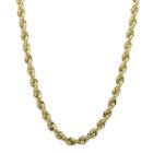 Infinite Gold&trade; 14k Yellow Gold 24 Or 30 Glitter Hollow Rope Chain