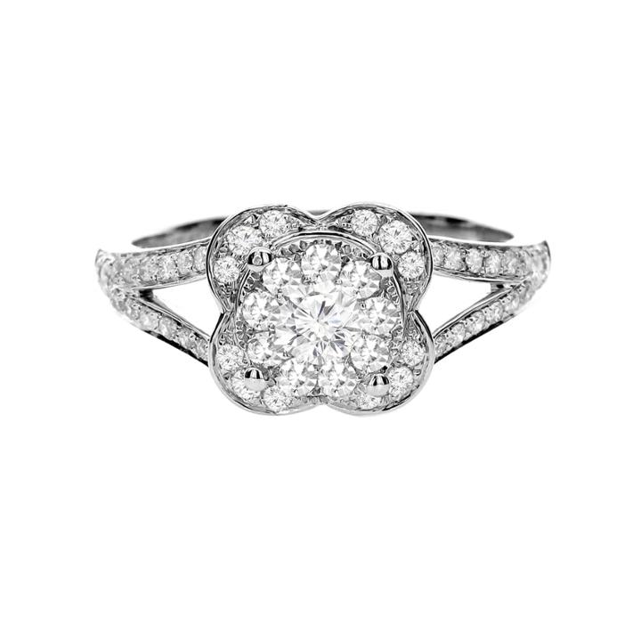 Womens 5/8 Ct. T.w. White Diamond 14k Gold Cocktail Ring