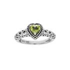 Shey Couture Genuine Peridot 14k Gold Over Sterling Silver Heart Stone Ring