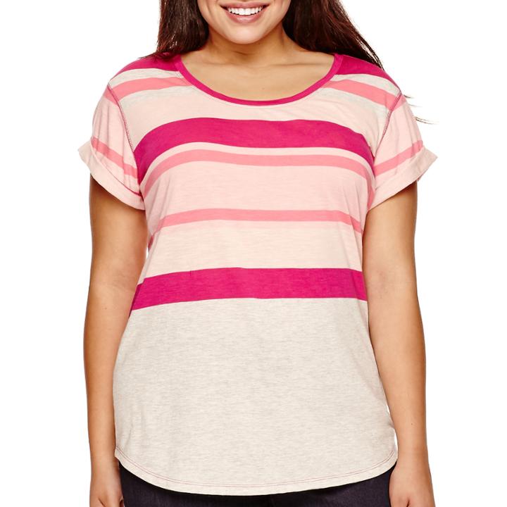 A.n.a Short-sleeve Boyfriend T-shirt - Plus
