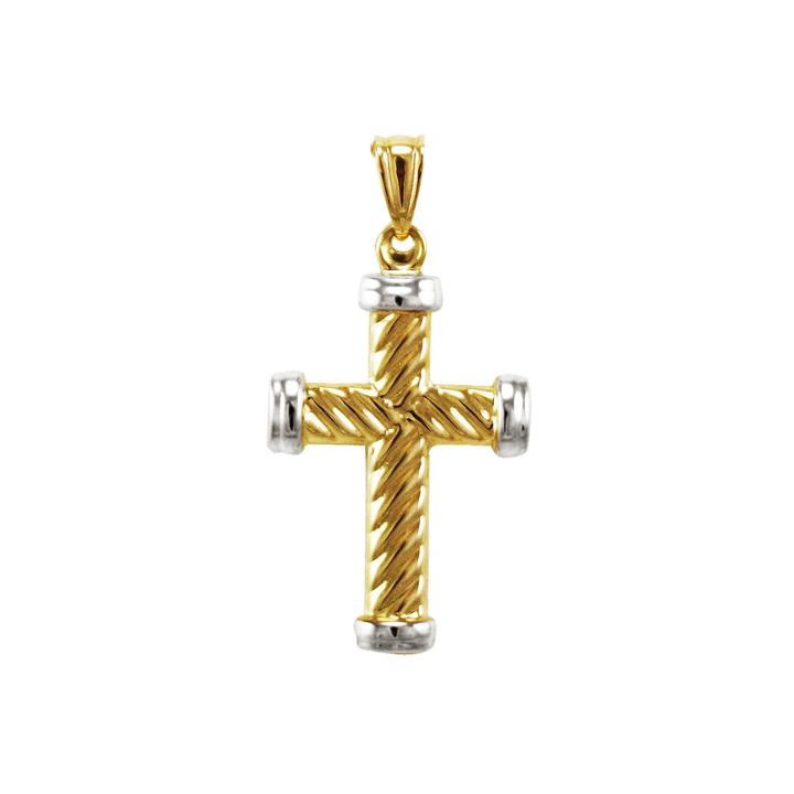 24k Gold-plated Sterling Silver Cross Pendant