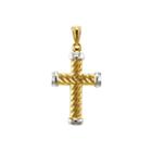 24k Gold-plated Sterling Silver Cross Pendant
