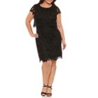 R & K Originals Short Sleeve Lace Sheath Dress-plus