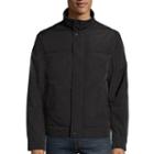 Dockers Faux Memory Rib Knit Stand Collar Bomber