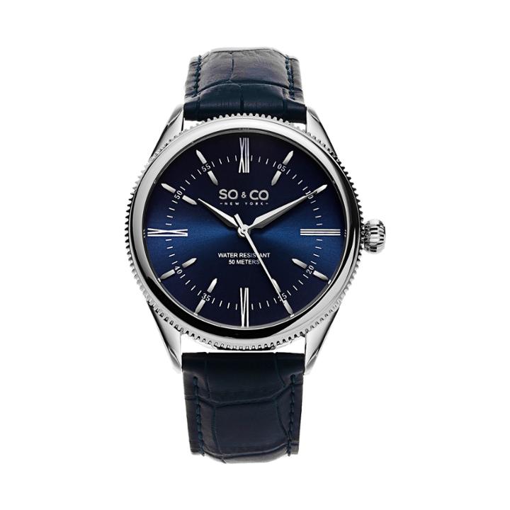 So & Co Mens Blue Strap Watch-jp15410