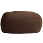 6' Extra Large Suede Fuf Beanbag Chair