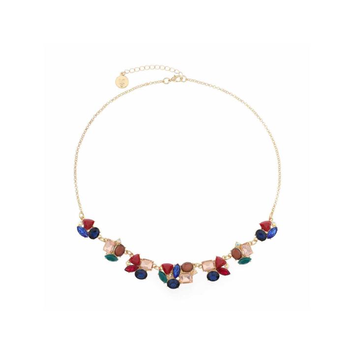 Liz Claiborne Womens Multi Color Collar Necklace