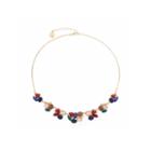Liz Claiborne Womens Multi Color Collar Necklace