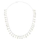 Vieste Crystal And Simulated Pearl Silver-tone 31 Necklace