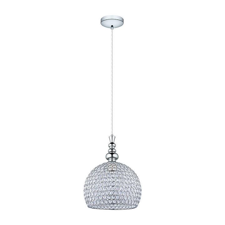 Eglo Bonares 1-light Chrome Pendant Ceiling Light