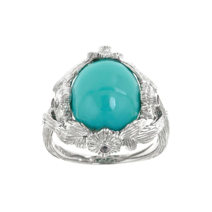 Limited Quantities Genuine Turquoise And Pink Sapphire Ring
