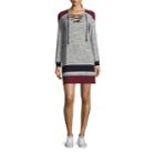 Almost Famous Long Sleeve Sweater Dress-juniors