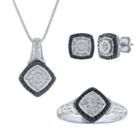 Womens 3-pc. 1/2 Ct. T.w. Multi Color Diamond Sterling Silver Jewelry Set