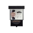 Womens Black 8-pc. Watch Boxed Set-jcp3004jst