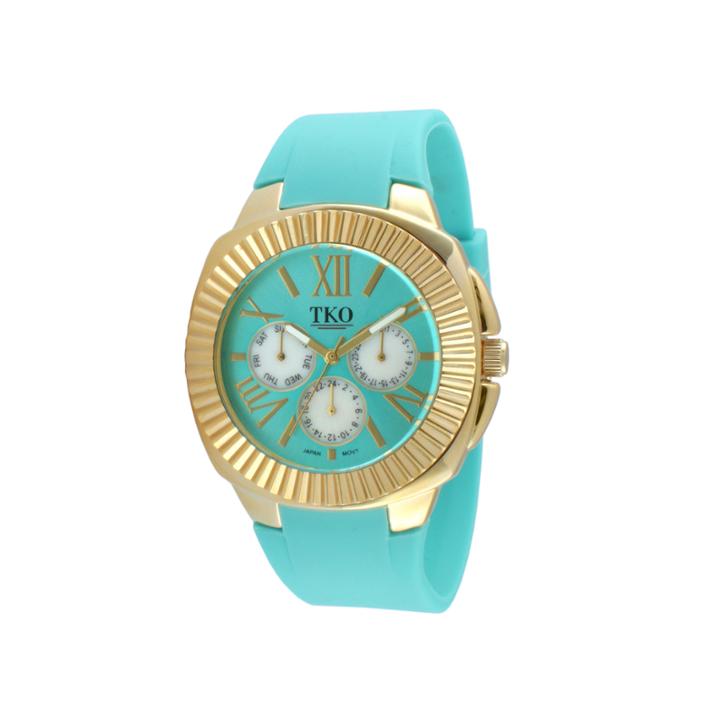 Tko Orlogi Womens Blue Silicone Strap Sport Watch