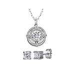 Diamonart Womens 2-pc. White Cubic Zirconia Jewelry Set