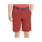 Izod Seersucker Flat-front Shorts