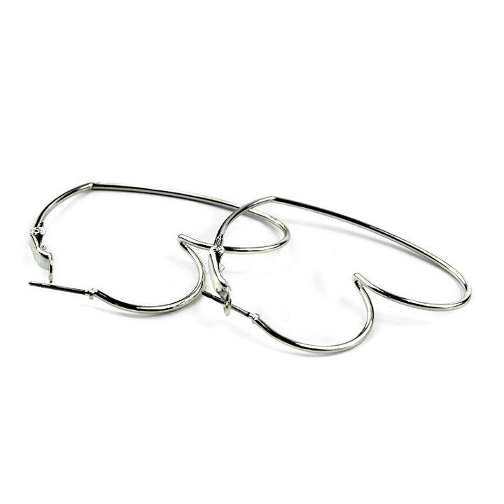 Arizona 48mm Heart Hoop Earrings