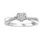 Promise My Love 1/8 Ct. T.w. Diamond 10k White Gold Promise Ring